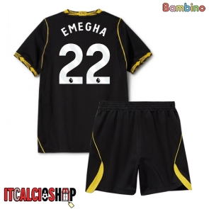 Chelsea Emmanuel Emegha #22 Seconda Maglia Bambino 2026-27 Manica Corta (+ Pantaloni corti)